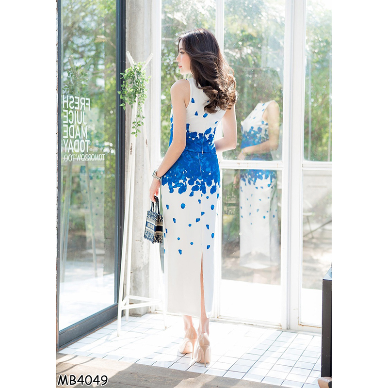 kudapy เซทสีกรม แขนกุด+กปยาวลายดอกกุหลาบ ใส่สบายสวยดูดี