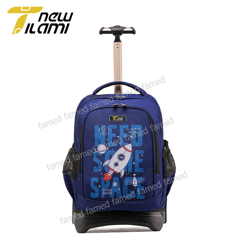 Tilami 18 นิ้ว กระเป๋าล้อลาก 3 ล้อ ขึ้นบันไดได้ สะพายได้ มีที่คลุมล้อ และแถมที่คลุมฝนทุกใบ