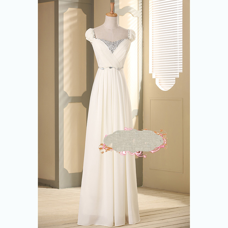 kudapyเดรสยาวสีแดง/ขาวชมพู มีแขน แบบเปรี้ยวอมหวาน ปักเลื่อมช่วงคอ หลังผ่าตัววี