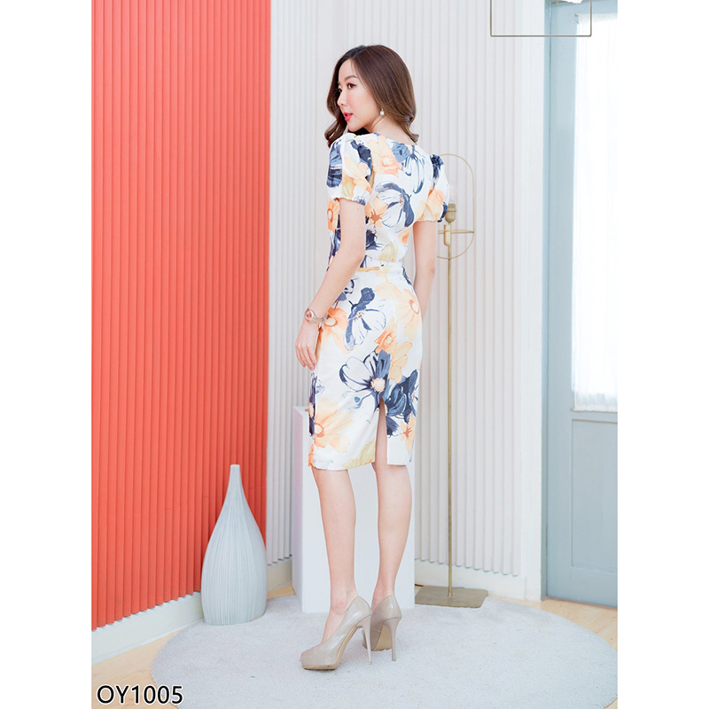 kudapy เซทเสื้อสีชมพู/สีขาว แขนตุ๊กตาปล่อยชายหนึ่งข้างกระโปรง