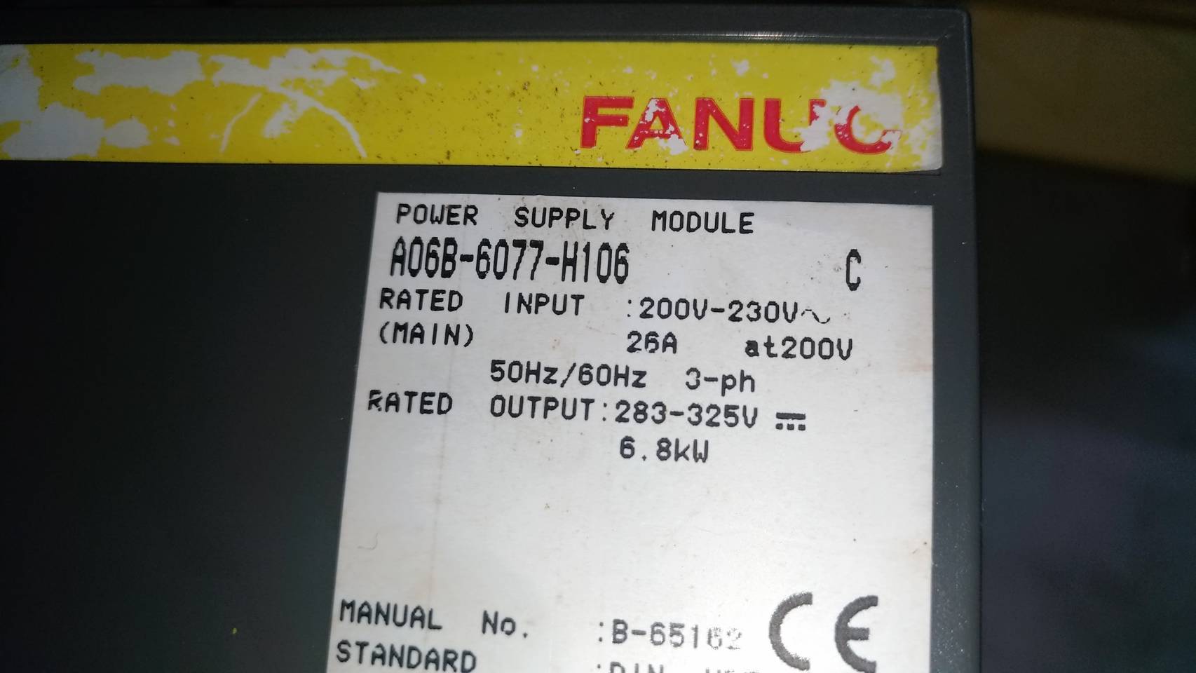 FANUC A06B-6077-H106 POWER SUPPLY UNIT