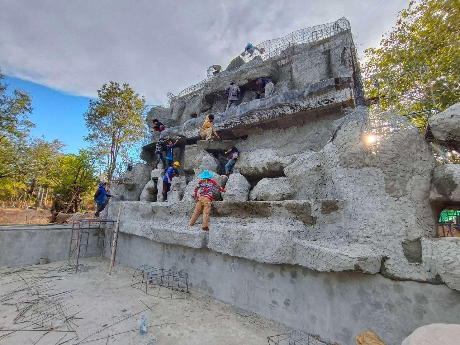 งานออกแบบ จัดสร้างสวนพุทธศิลป์ อุทยานพระนาดูนทะลุมิติ จ.มหาสารคาม สอบถาม โทร 061-6592998