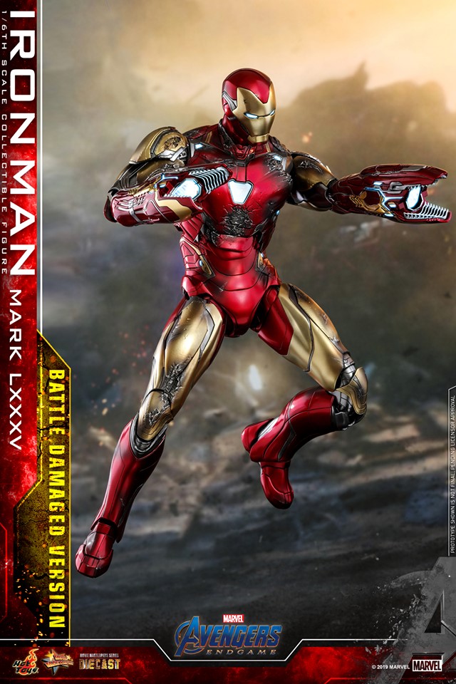 650801 MMS543D33 - Avengers: Endgame - 1/6th scale Iron Man Mark LXXXV (Battle Damaged Version) Collectible Figure