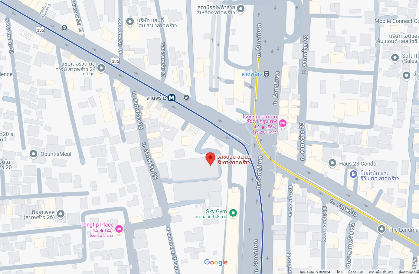 ปล่อยเช่าคอนโด Whizdom Avenue Ratchada-Ladprao : วิสซ์ดอม อเวนิว รัชดา-ลาดพร้าว - โซนพื้นที่ MRT ลาดพร้าว - 1ห้องนอน 1ห้องน้ำ 1ห้องนั่งเล่น - ขนาดห้อง 35 ตรม. ชั้น 22