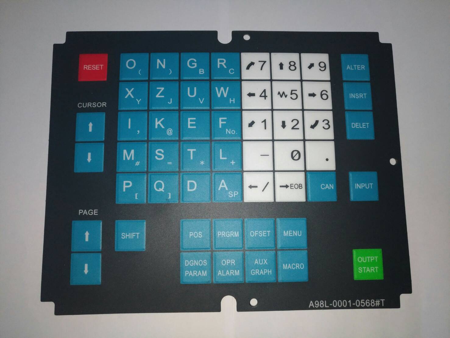 A98L-0001-0568#T ปุ่มกดสำหรับเครื่องกลึง CNC FANUC รุ่น OT