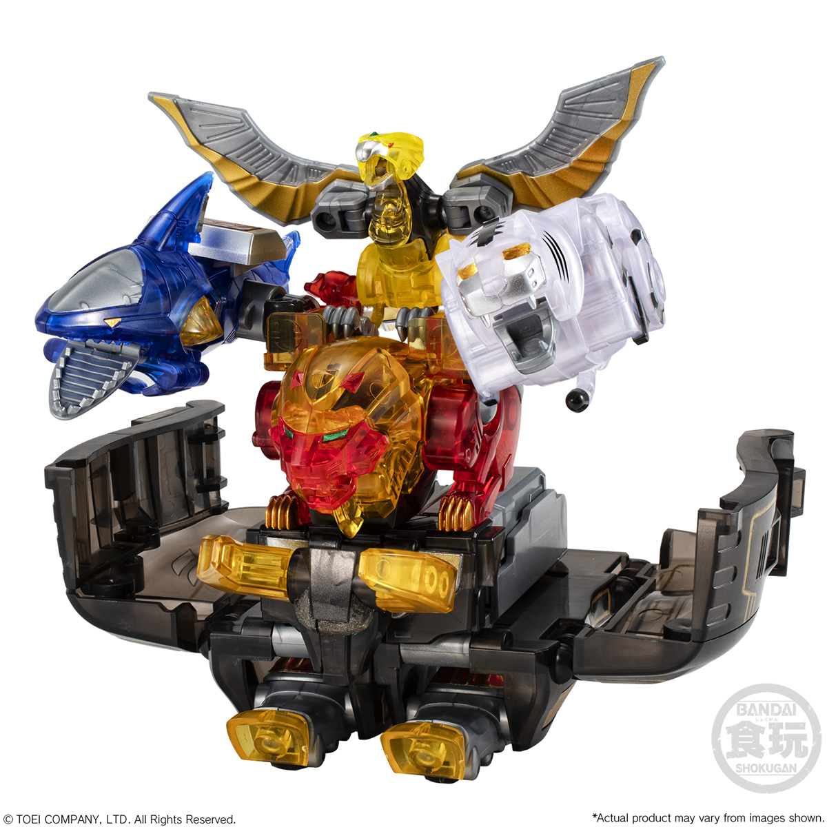 Preorderเข้า 10-11/2025 รบกวนสั่งแยกกับสินค้ารายการอื่นครับ Bandai SMP HYAKUJU SENTAI GAORANGER GAOKING CLEAR VER.W/O CANDY