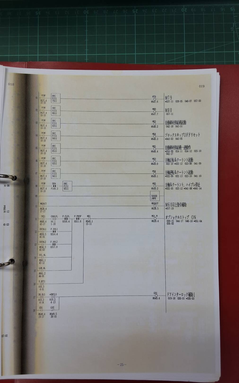 MIYANO BNC 12,20,34C FANUC OT-B WIRING DIAGRAM