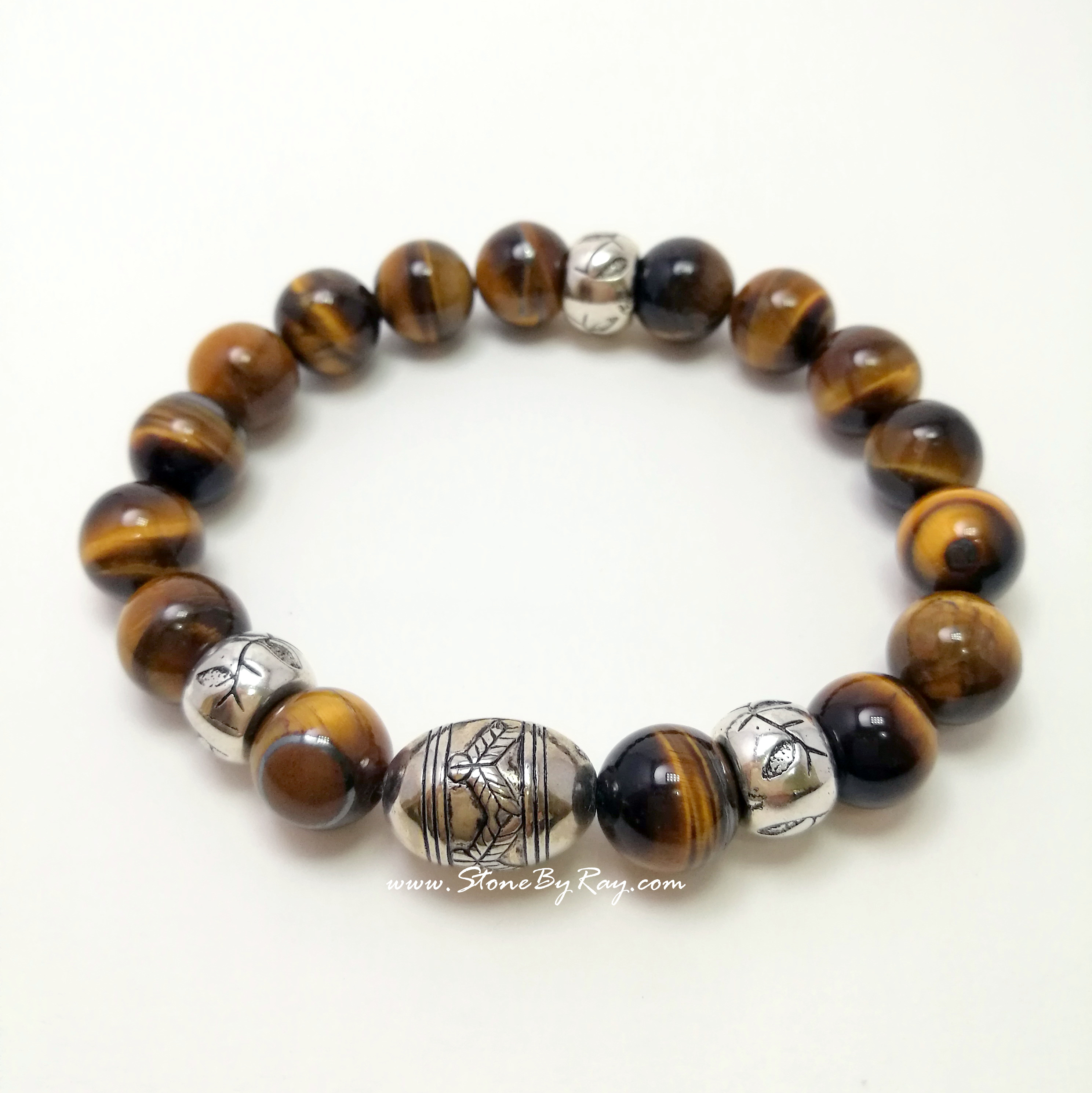 สร้อยข้อมือหินตาเสือ (Tiger's eye)