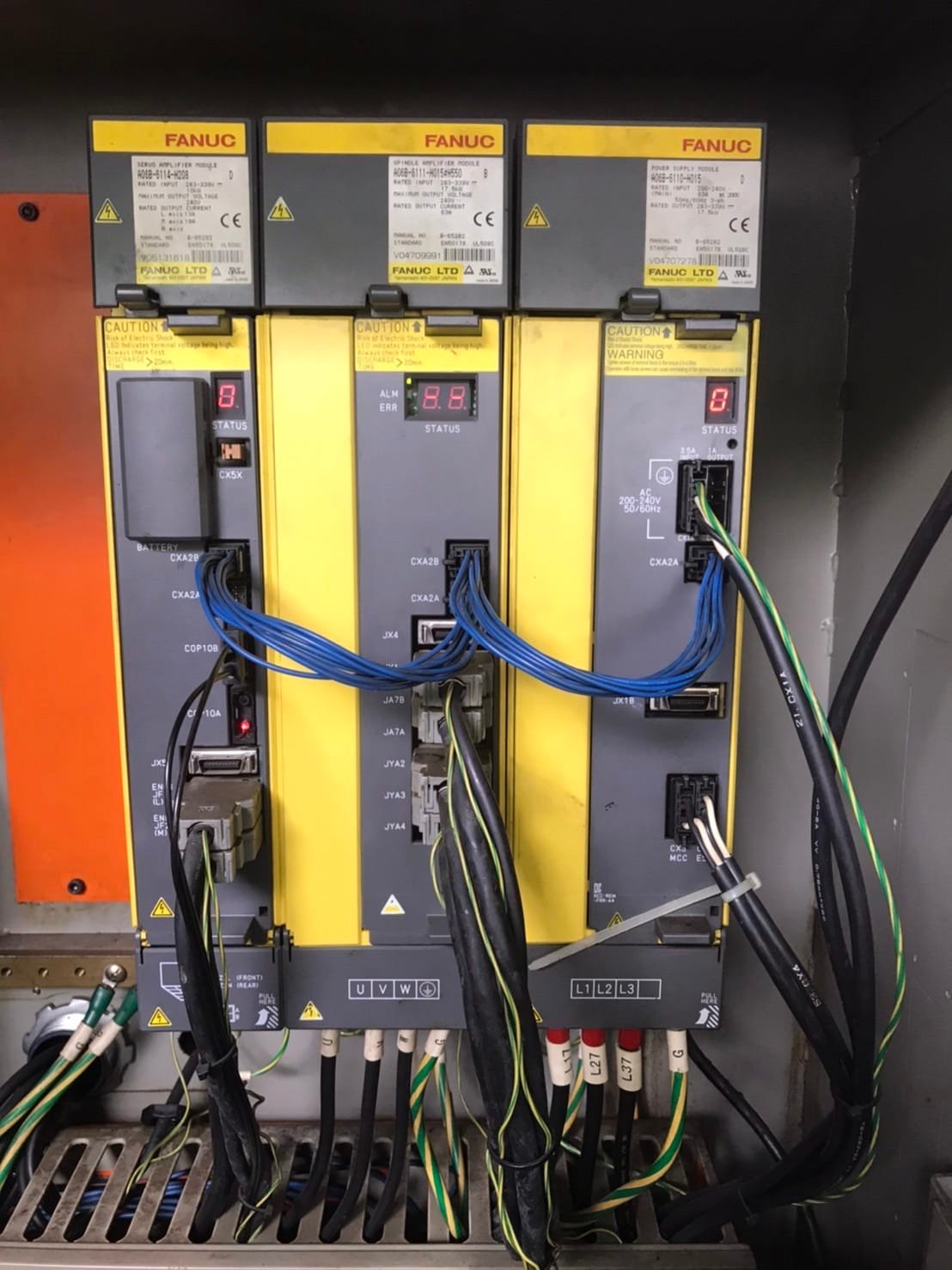 งานเปลี่ยนแผง power supply fanuc