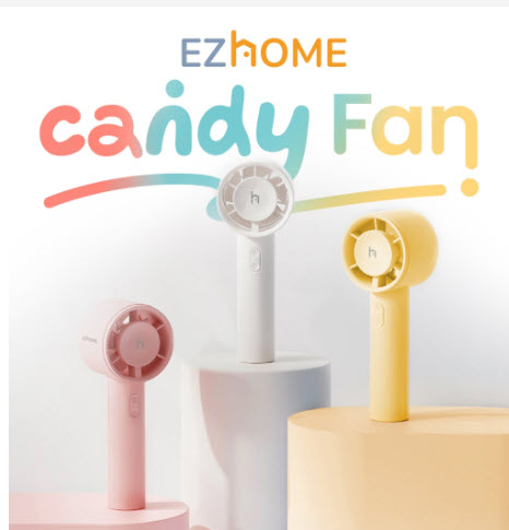 Ezhome 8859616004160 Handy Candy Fan - Snow white gadgets