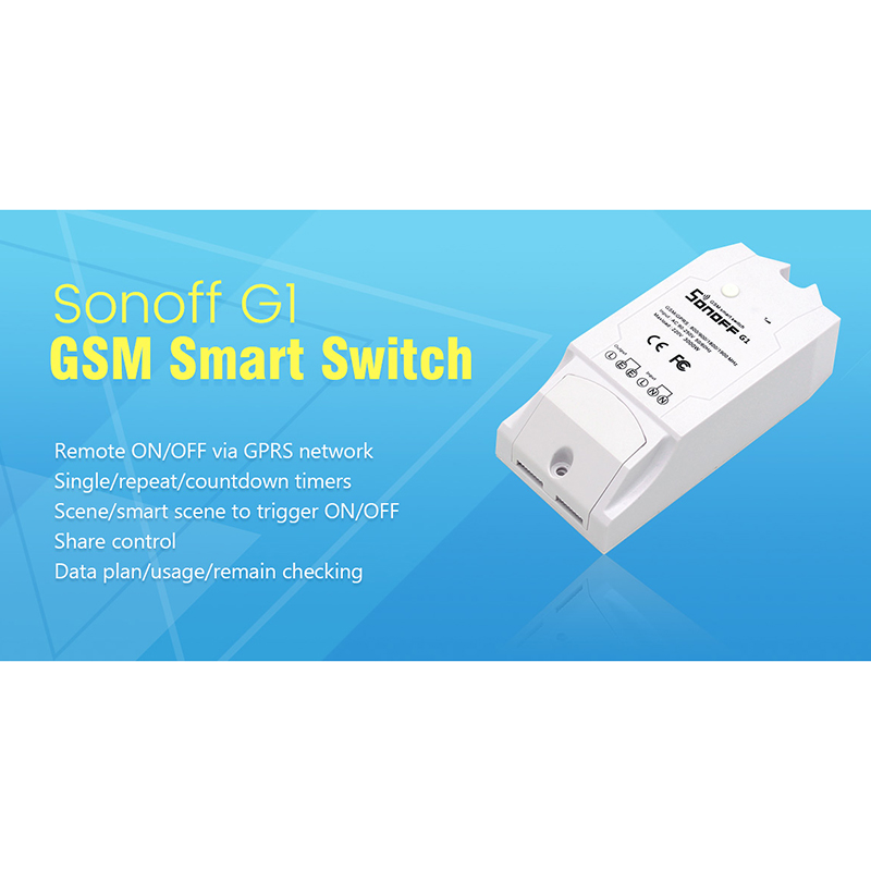 SONOFF G1 : สวิตซ์ควบคุมเปิดปิดไร้สายซิมโทรศัพท์ (SIM Card)