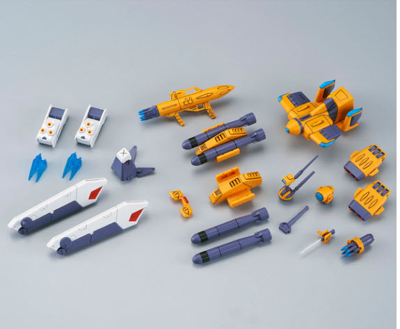 *กล่องบุบ** 4573102588494 (p-bandai) mission pack F type & M-type for mg F90 ** ไม่รวมหุ่น**