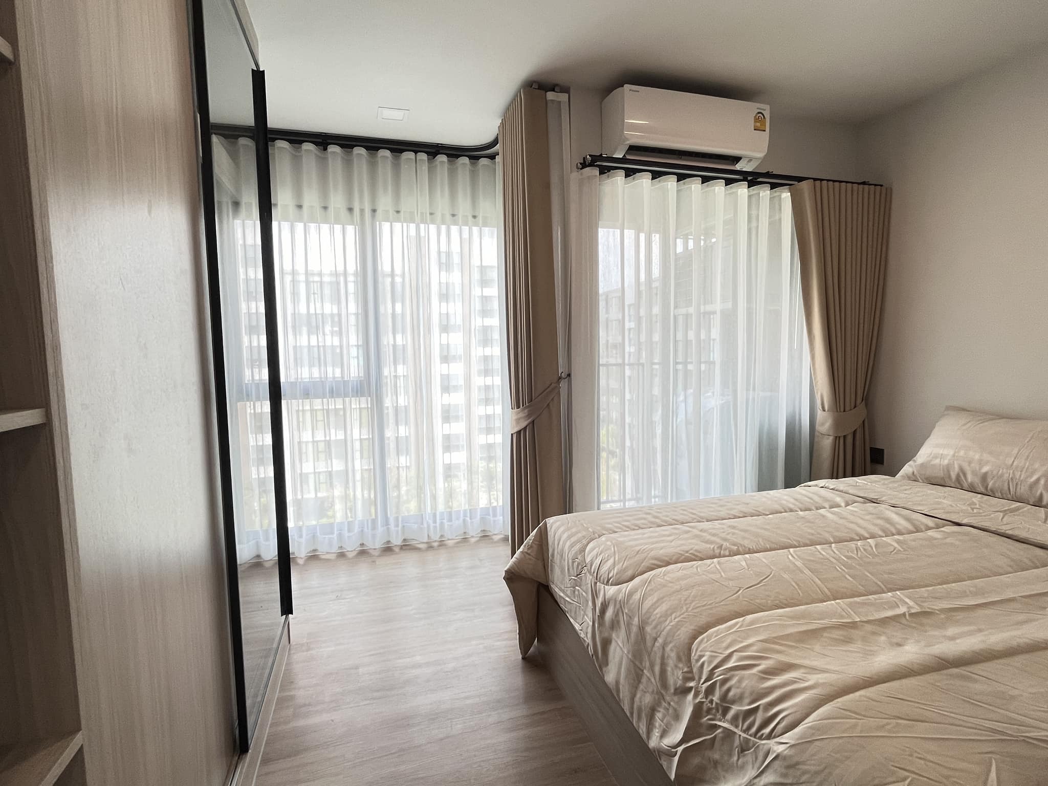 ปล่อยเช่าคอนโด Atmoz Flow Minburi (แอทโมซ โฟลว์ มีนบุรี) - 1ห้องนอน 1ห้องน้ำ 1ห้องนั่งเล่น - ใกล้ MRT ตลาดมีนบุรี - ขนาดห้อง 26 ตรม. ชั้น 6 ตึก A