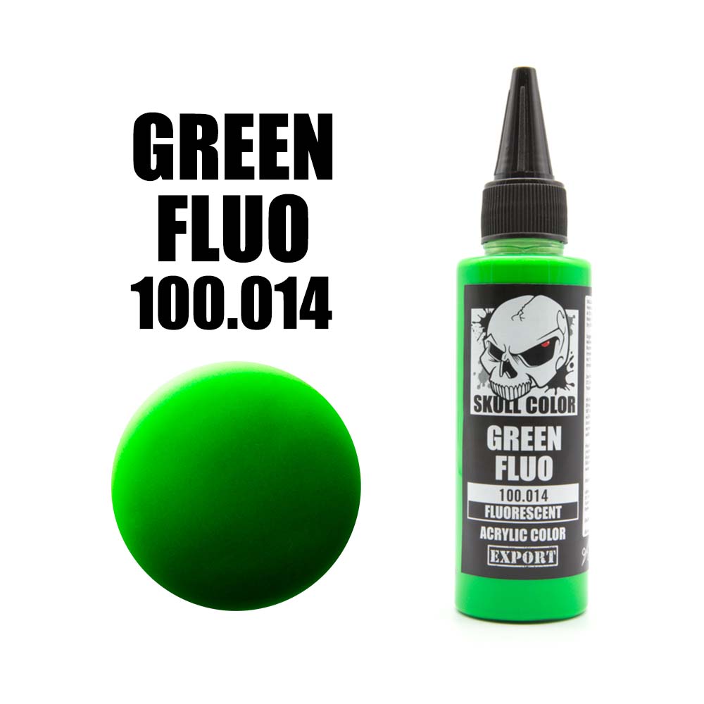 skull 100.014 green fluorescent 60 ml.