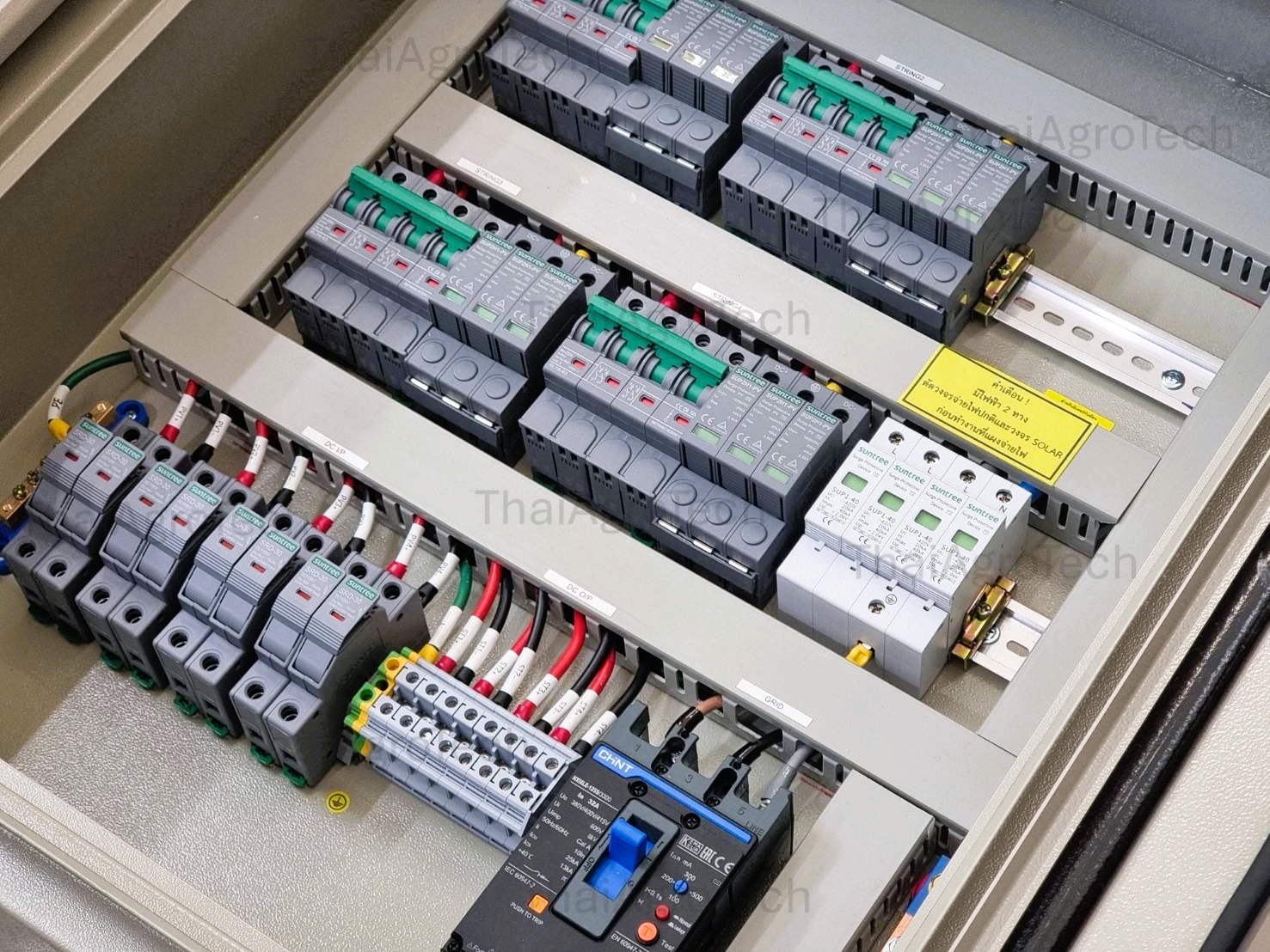 AC-DC Combiner Box DC 4String 1000V (SUNTREE), RCBO-MCCB 3P 3Ph (CHINT), ตู้เหล็ก ธรรมดา เบอร์6 600x760x250mm. KBSS9006 (KJL) (ไม่รับ AC SPD เว้นช่องสำหรับกันย้อนพร้อมทำสาย)