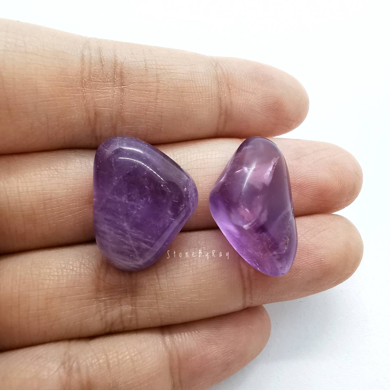 หินอเมทิสต์ก้อนธรรมชาติขัดเงา Amethyst