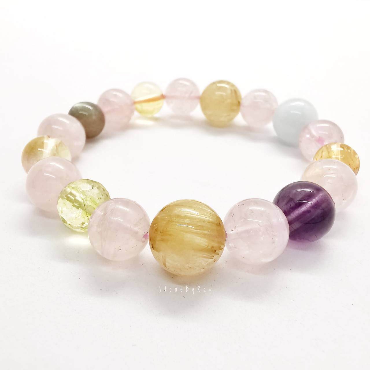 สร้อยข้อมือหินรวมทั้งหมด7ชนิด