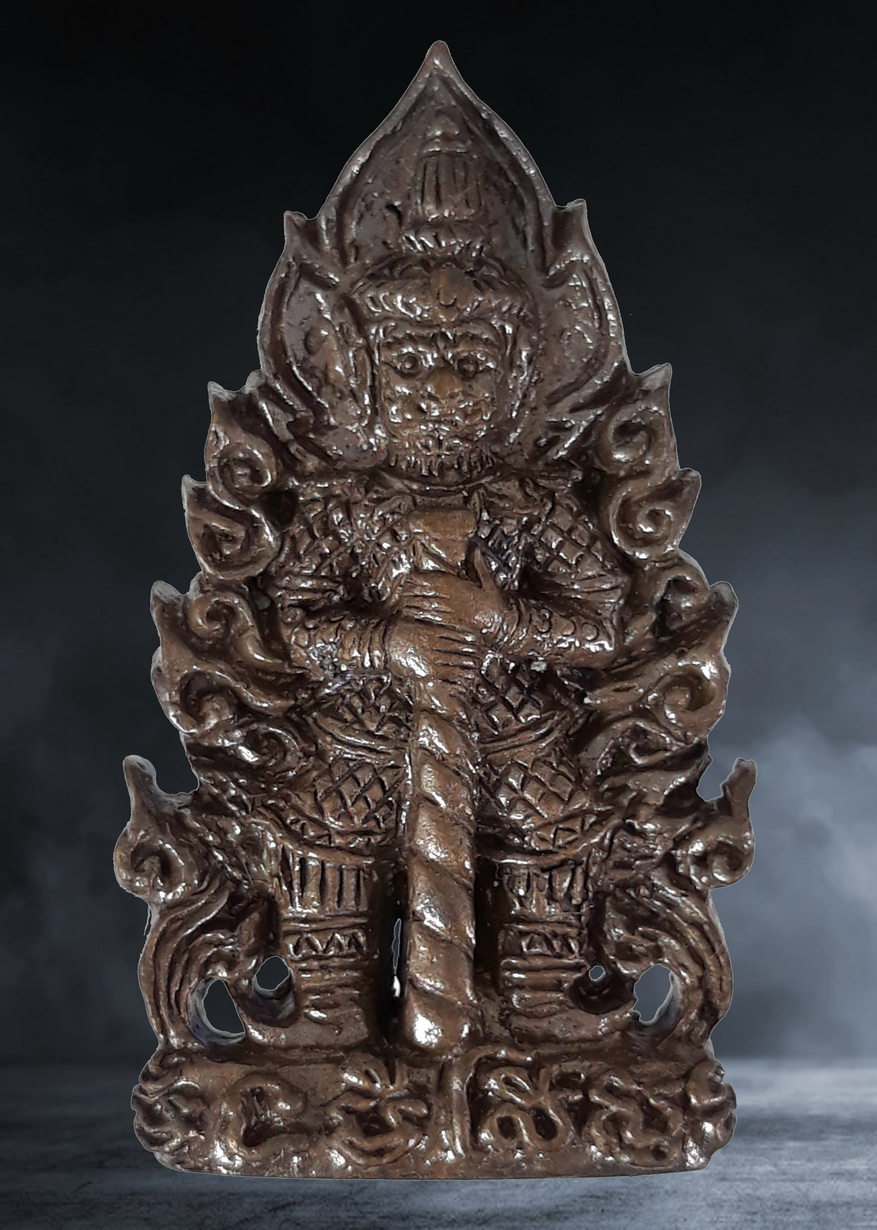 เหรียญหล่อ ท้าวเวสสุวรรณ ครูบากฤษณะ อาศรมสถานสวนพุทธศาสตร์ จ.นครราชสีมา รุ่น กฤษณะ ๒๕๖๓ ปี ๒๕๖๐