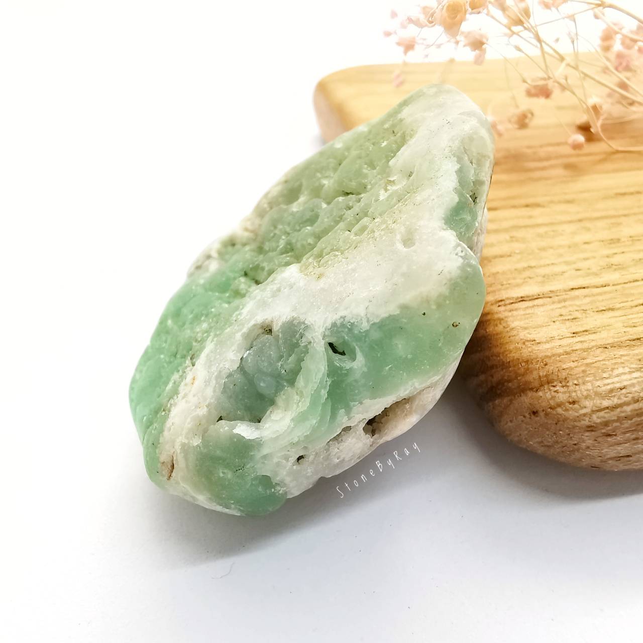 หินคริสโซเพรสก้อนธรรมชาติ Chrysoprase