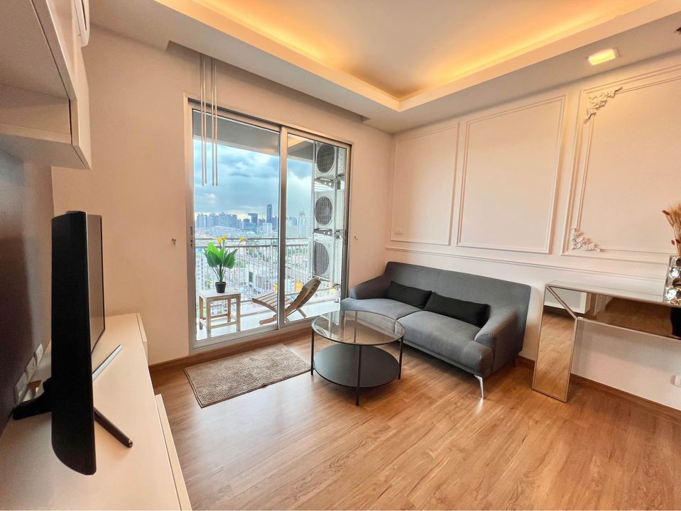 ปล่อยเช่าคอนโด Thru Thonglor (ทรู ทองหล่อ) - ห้องสวย 2ห้องนอน 2ห้องน้ำ 1ห้องนั่งเล่น - ใกล้ MRTเพชรบุรี BTSทองหล่อ/โรงละคร เอ็ม เธียเตอร์ - ขนาดห้อง 67 ตรม. ชั้น 28