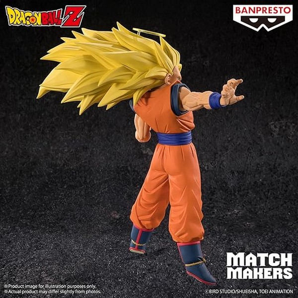 Banpresto 4983164290783 DRAGON BALL Z MATCH MAKERS SUPER SAIYAN 3 SON GOKU(VS MAJIN BUU)