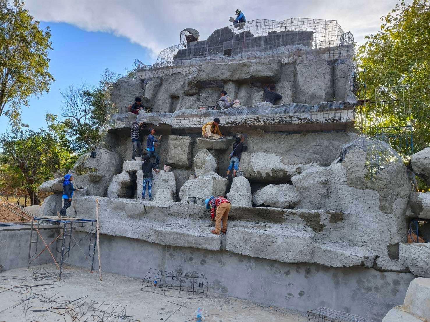 งานออกแบบ จัดสร้างสวนพุทธศิลป์ อุทยานพระนาดูนทะลุมิติ จ.มหาสารคาม สอบถาม โทร 061-6592998