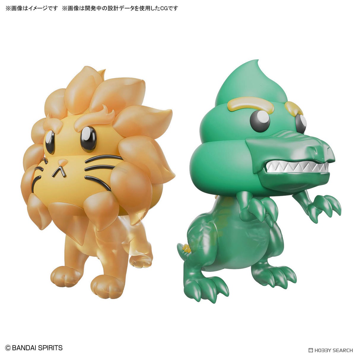 preorderเดือน 9/2025 สินค้าห้ามสั่งร่วมกับรายการอื่นครับ Bandai 4573102691705 CLAY MODEL KIT ANIMAL UNCHI SET 2 TYRANNOSAURUS & LION