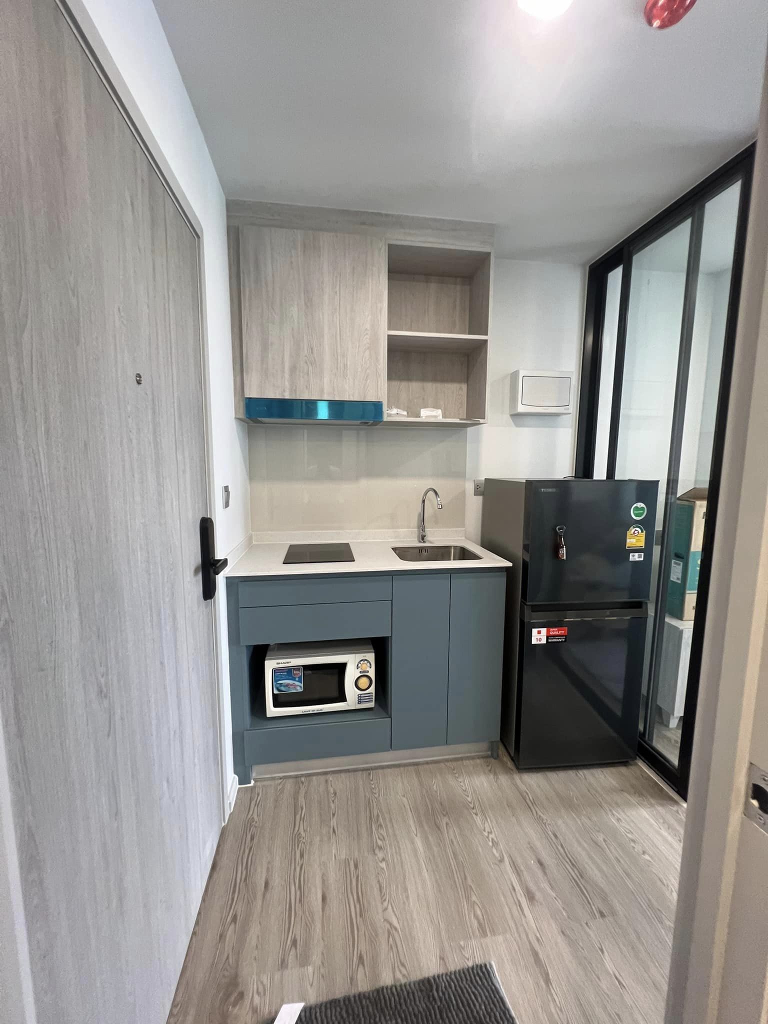 ปล่อยเช่าคอนโด Kave Seed Kaset (เคฟ ซี้ด เกษตร) - ใกล้ BTS เสนานิคม / เกษตร - 1ห้องนอน 1ห้องน้ำ 1ห้องนั่งเล่น 1ห้องครัว - ขนาดห้อง 26 ตรม. ชั้น 8 ตึก C