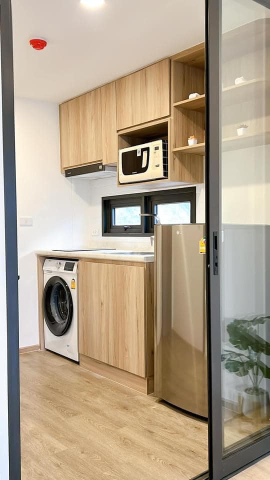 ปล่อยเช่าคอนโด ONEDER Kaset (วันเดอร์ เกษตร) - ห้องมุมเฟอร์เครื่องใช้ไฟฟ้าครบครั้น - การเดินทาง: MRT บางเขน