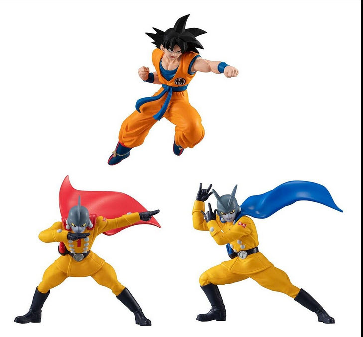 4549660758433 (set 3) gashapon dragon ball super super hero ได้ครบ 3 แบบ