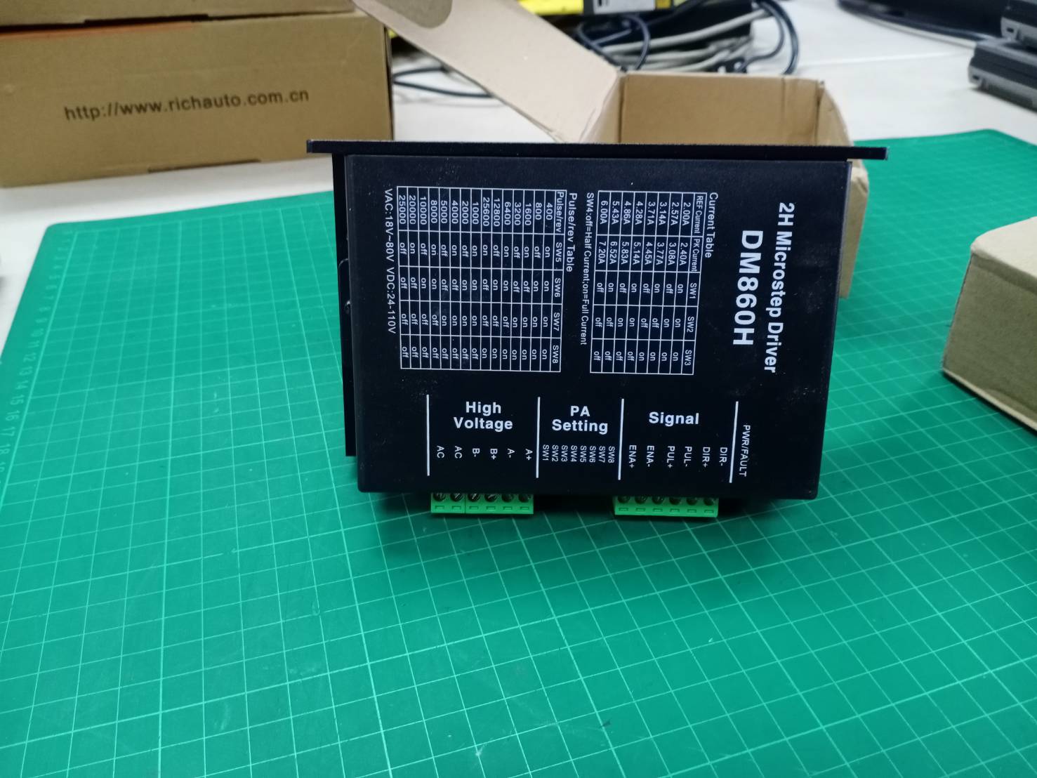 2H MICRO STEP DRIVER MODEL DM860H STEPPING SERVO DRIVE