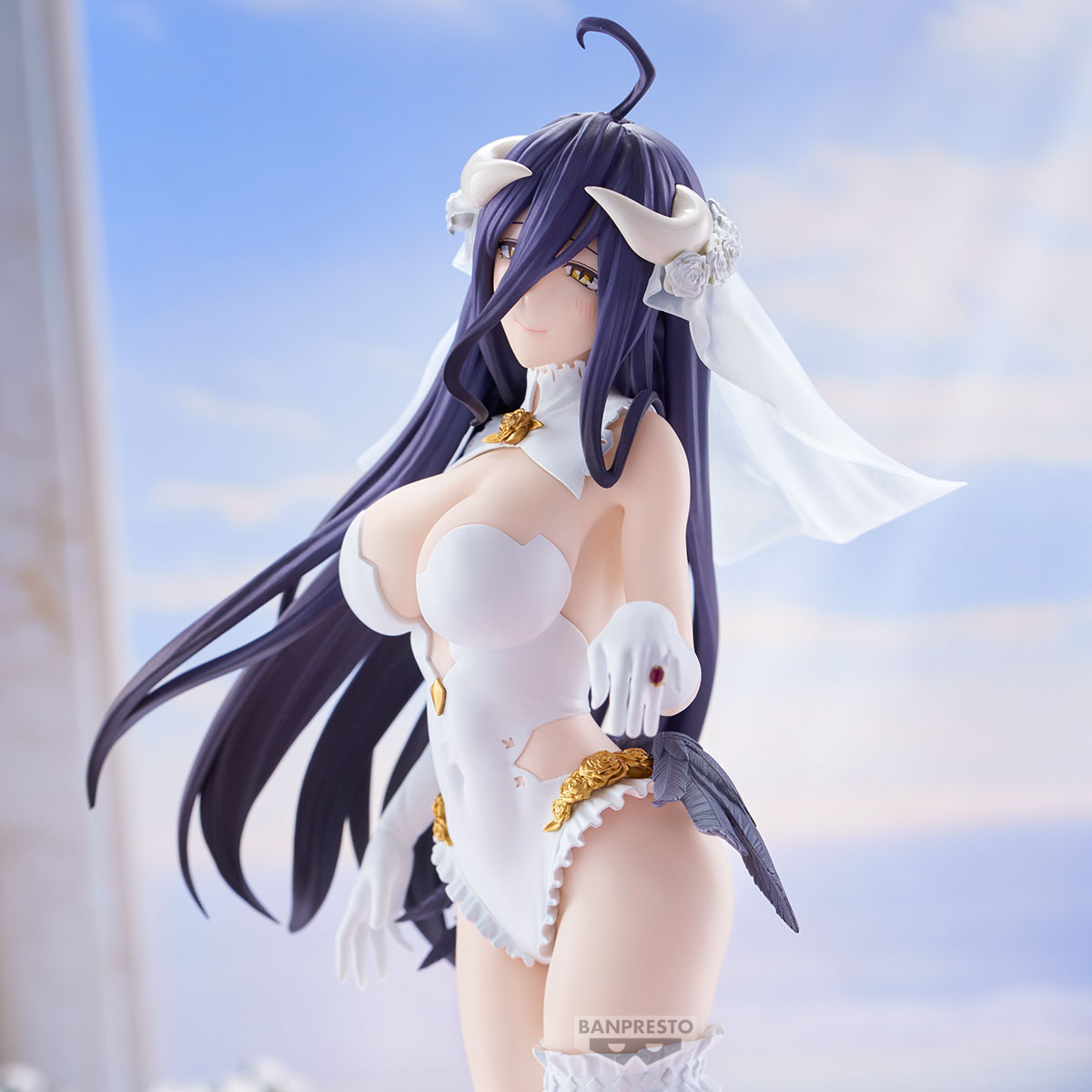 Banpresto 4983164298741 OVERLORD GLITTER&GLAMOURS-ALBEDO-WEDDING VER.