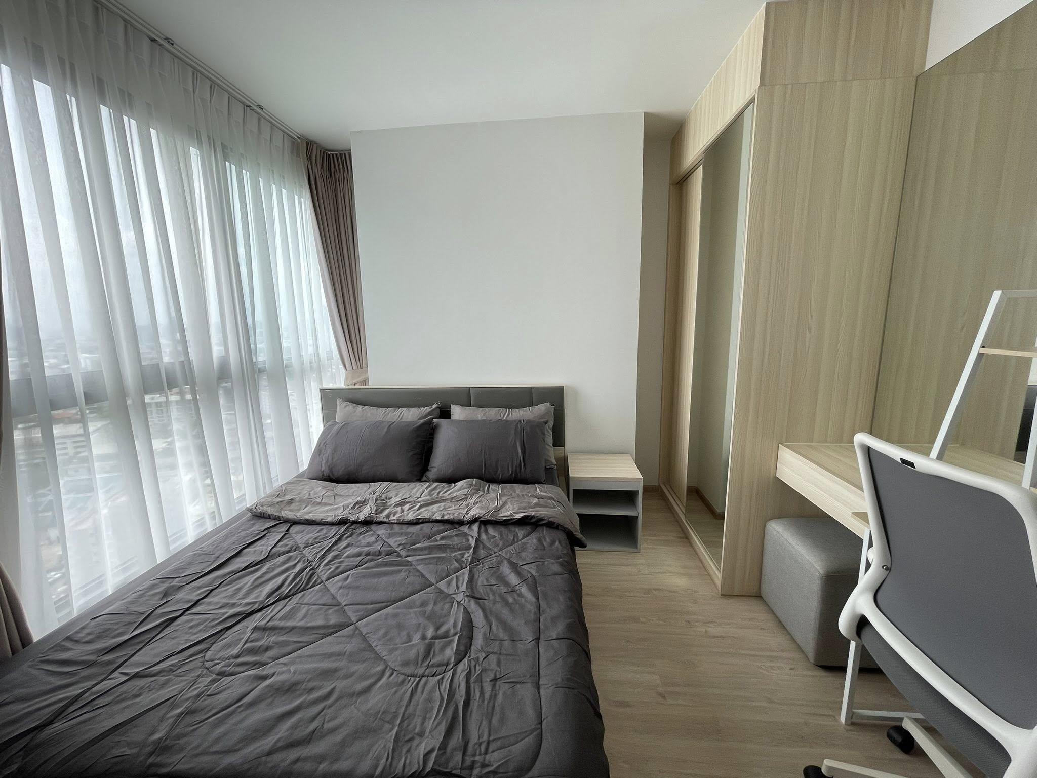 ให้เช่าคอนโด IDEO O2 (ไอดีโอ โอทู) โซน รถไฟฟ้า BTS บางนา 2ห้องนอน / 1ห้องน้ำ ขนาดห้อง 47 ตรม. ชั้น 27