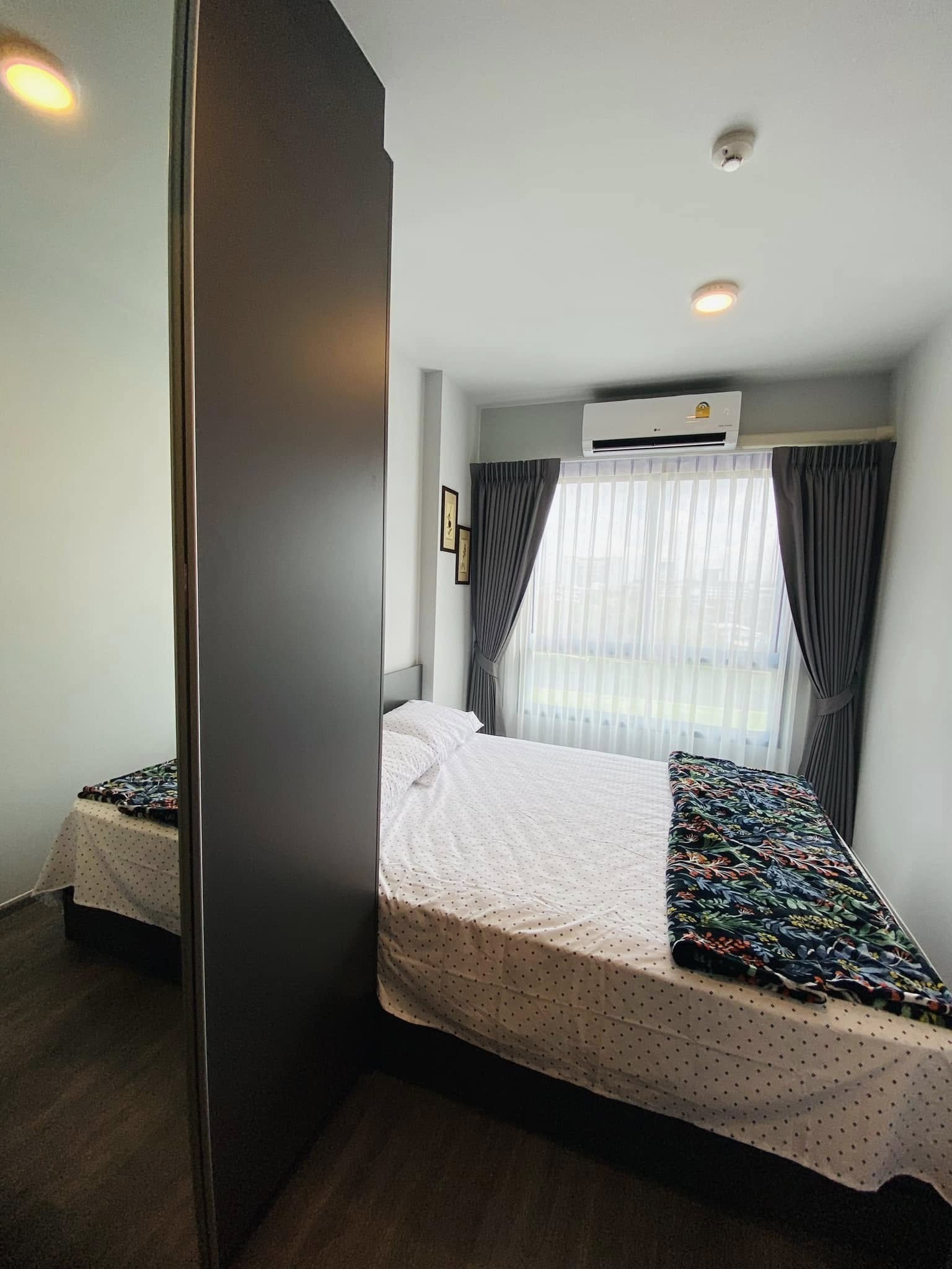 ให้เช่าห้องแบบ 1ห้องนอน 1ห้องน้ำ 1ครัวแยก โซนพื้นที่ ARL MRT รามคำแหง คอนโด มอนเต้ พระราม 9 (Monté Rama 9) Low Rise ขนาดห้อง 27 ตรม. ชั้น 7 ตึก A