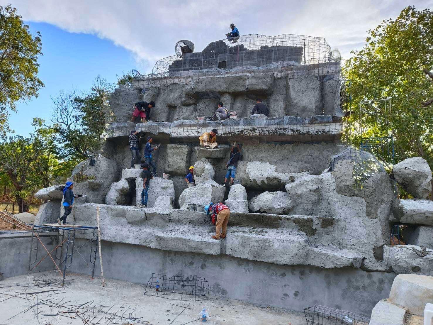 งานออกแบบ จัดสร้างสวนพุทธศิลป์ อุทยานพระนาดูนทะลุมิติ จ.มหาสารคาม สอบถาม โทร 061-6592998