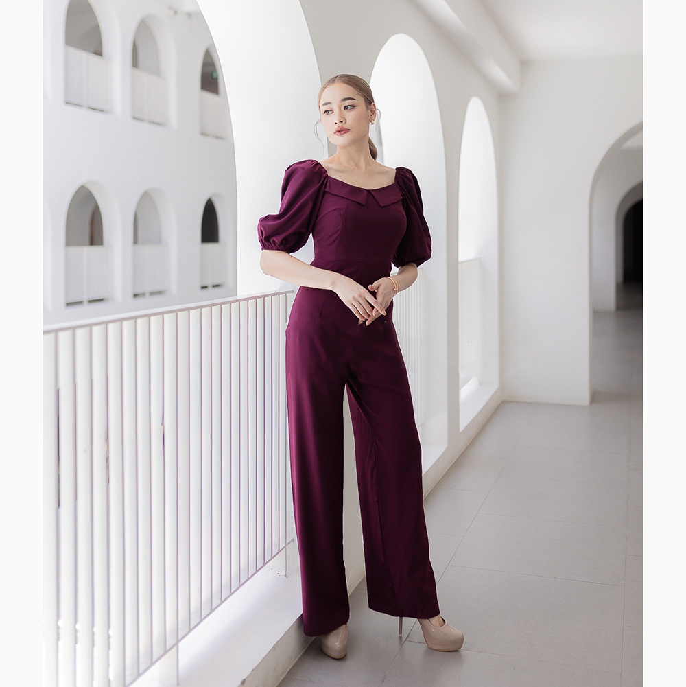 kudapy จั้มขายาวสีแดงไวน์ /โอวัลติน/สีกรม /สีชมพู จั้มคอกว้างแต่งโบว์เล็ก แขนสั้น ทำให้ดูดี จั๊ม 2in1 สาวๆชอบความทะมัดทะแมงมาเอารุ่นนี้ไปครองครองเลยค่ะ