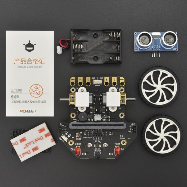 หุ่นยนต์เดินตามเส้น หลบหลีกสิ่งกีดขวาง micro:bit Educational Programming Robot Platform จาก DFRobot