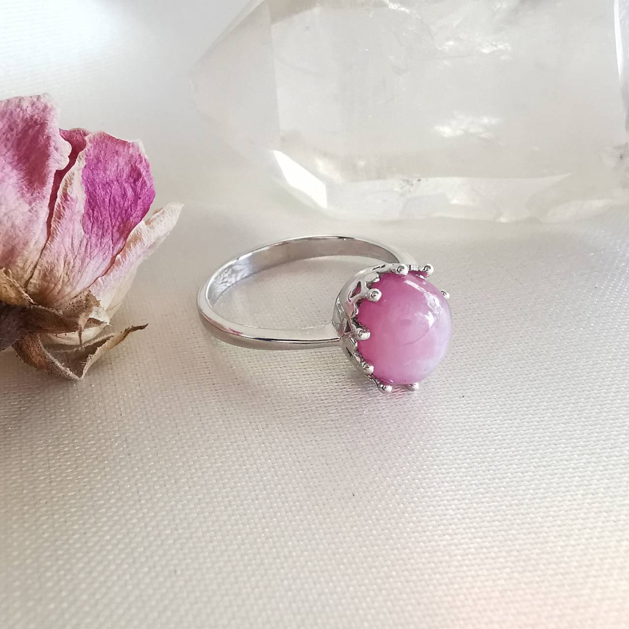 แหวนเงินพลอยทับทิม Ruby