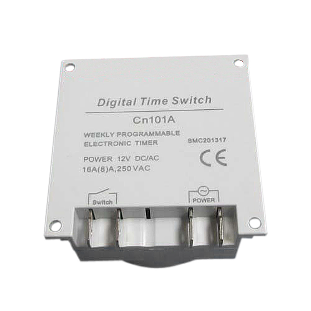 เครื่องตั้งเวลาเปิด-ปิดอัตโนมัติ ( Timer ) รุ่น CN101 DC 12V 16A Digital LCD Power Programmable Timer Time Relay Switch