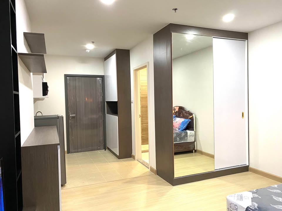 ให้เช่าห้องแบบ Studio 1ห้องน้ำ โซนพื้นที่ BTS ปู่เจ้า คอนโด Supalai Veranda Sukhumvit 117 (ศุภาลัย เวอเรนด้า สุขุมวิท 117) ขนาดห้อง 29 ตรม. ชั้น 9