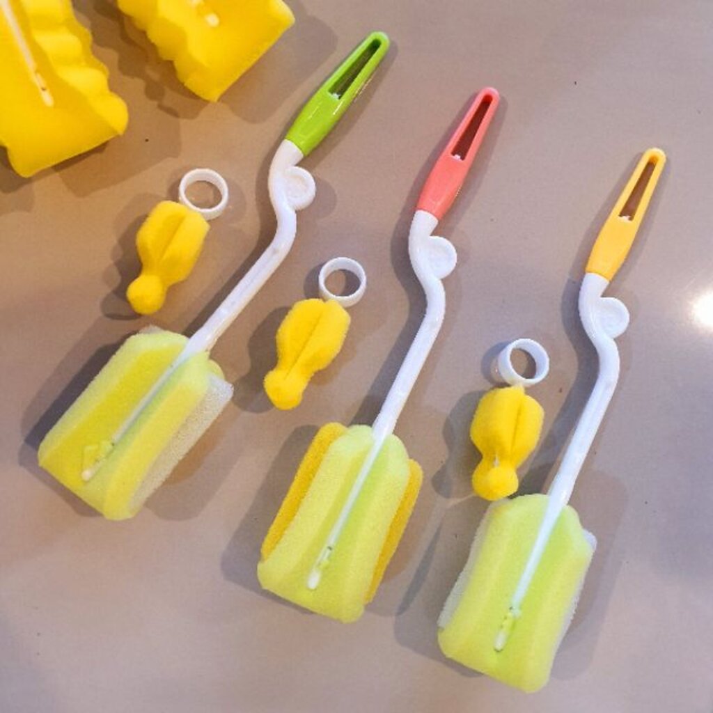 แปรงฟองน้ำล้างขวดนม ล้างสะอาด