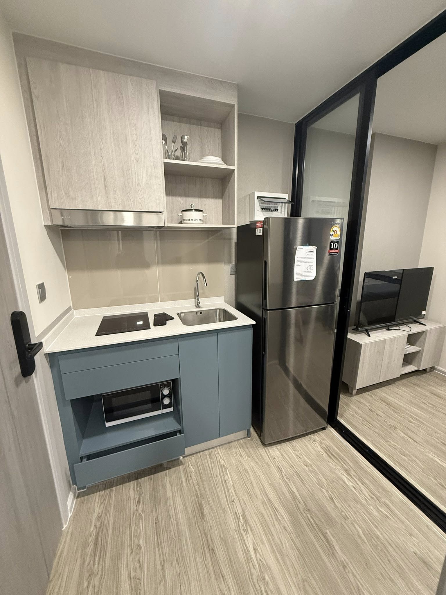 ให้เช่าคอนโด Kave Seed Kaset (เคฟ ซี้ด เกษตร) โซน รถไฟฟ้า BTS เสนานิคม / ม.เกษตร 1ห้องนอน / 1ห้องน้ำ ขนาดห้อง 26 ตรม. ชั้น 4 ตึก B