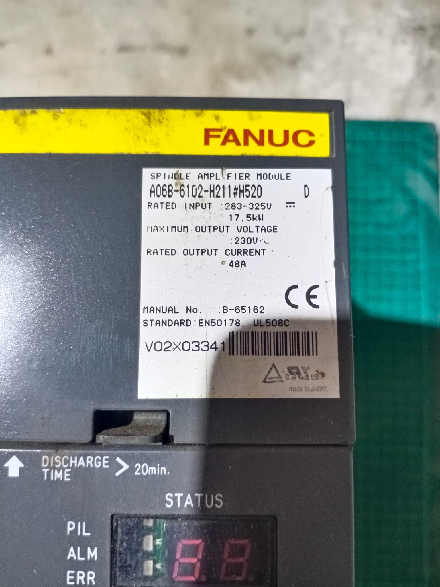 FANUC A06B-6102-H211#H520 SPINDLE SERVO