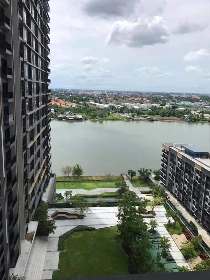 ให้เช่า The Politan Rive (เดอะ โพลิแทน รีฟ) วิวแม่น้ำตกแต่งครบ มีเครื่องซักผ้า