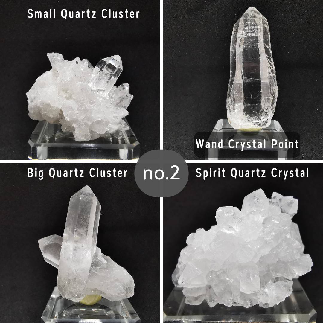 ชุดหินคริสตัลควอตซ์4ชนิด (4 of a Kind Natural Quartz Collection)