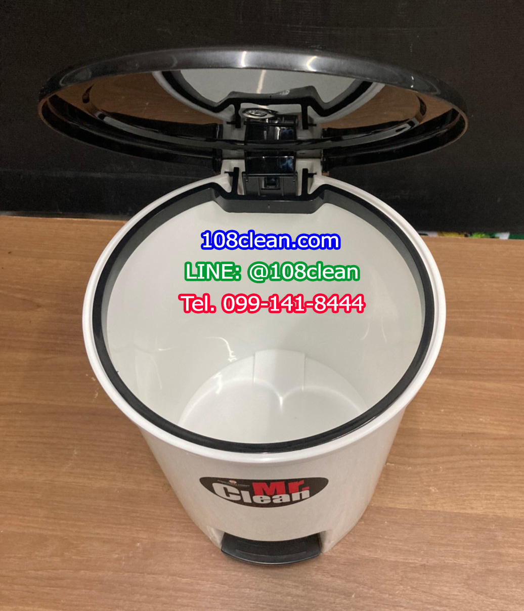 ถังขยะแยกประเภท เท้าเหยียบ ทรงกลม ขนาด 12 ลิตร