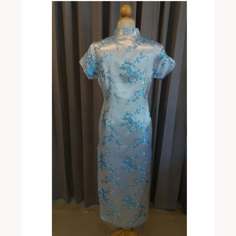 kudapy ชุดกี่เพ้าสีทอง/สีครีม/สีฟ้า/สีแดง/สีไวน์แดง ผ้าไหมจีน ใส่สบายสวยดูดี