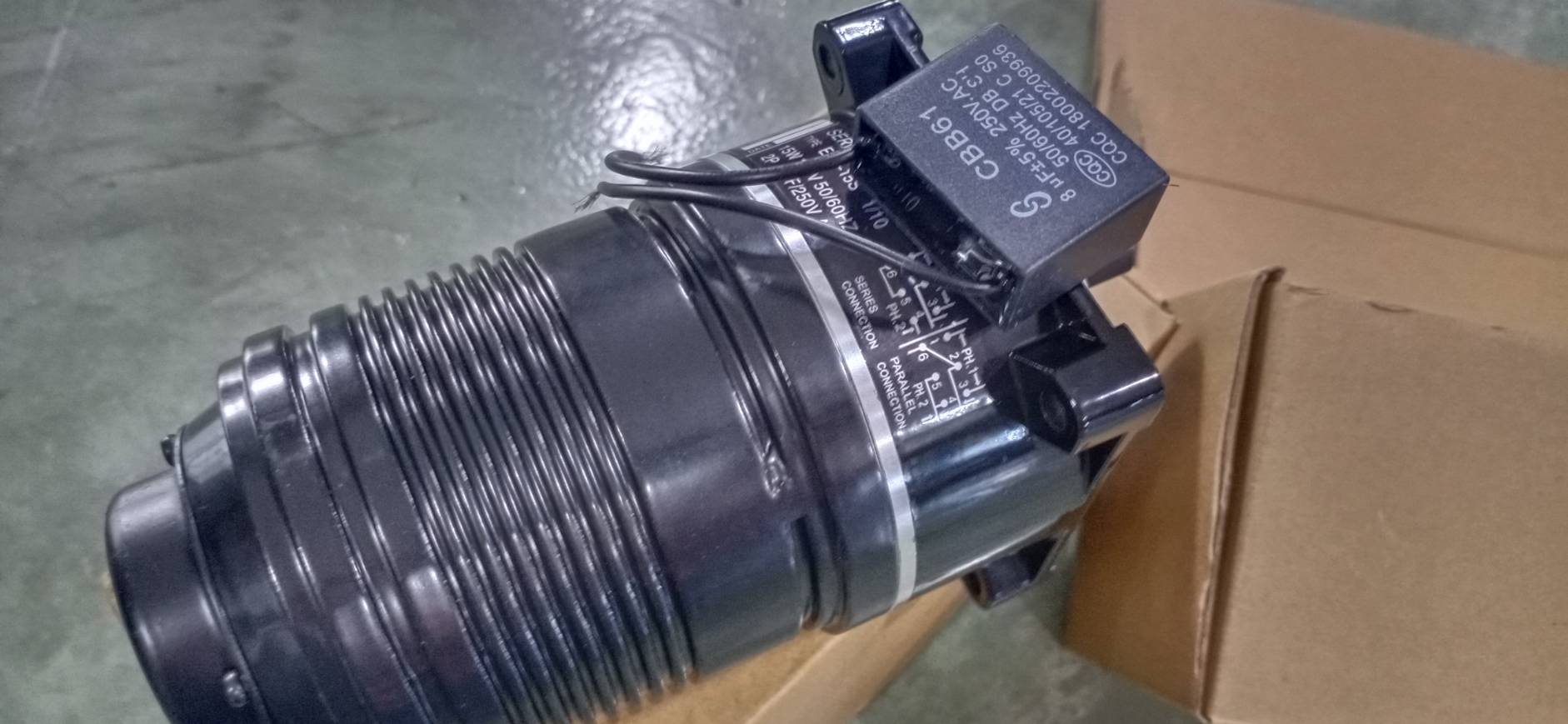 SERVO MOTOR TYPE ESA-15S 1/10 15W 110V 50/60HZ 2P 8u f/250V AC