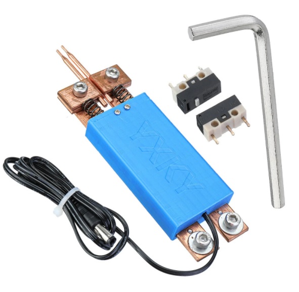 เครื่องเชื่อมจุดสำหรับขั้วแบตเตอรี่ลิเธียม แบบปากกาพร้อมสวิตช์ Spot Welder Auto Trigger Built-in Switch สำหรับ DIY Spot Welder Battery Tool