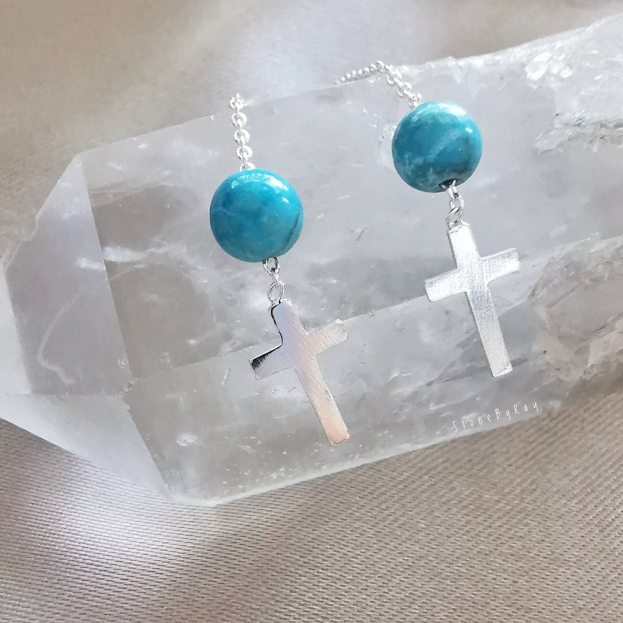 ต่างหูเงินหินเทอร์ควอยส์ Turquoise